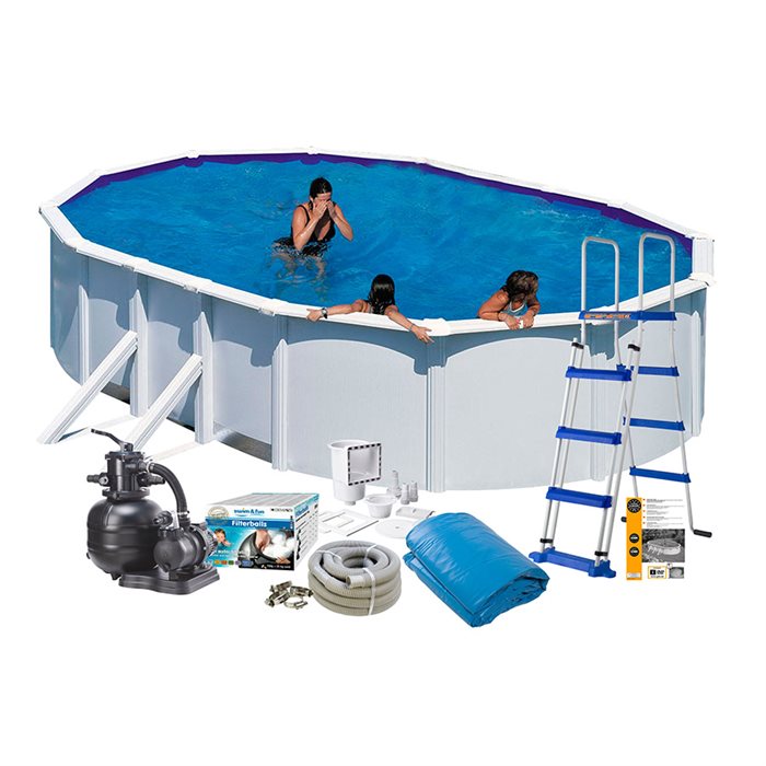 Pool Kit 120 Basic 610 x 375 cm Hvid Swim & Fun