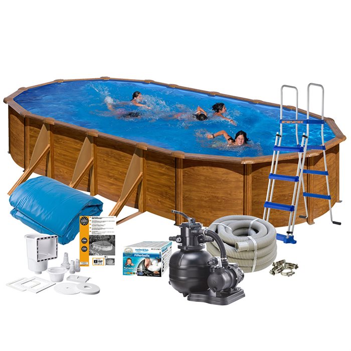 Pool Kit 120 Basic 610 x 375 cm Brun Swim & Fun