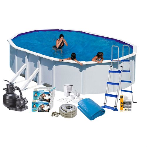 Pool Kit 132 Basic 610 x 375 cm Hvid Side Swim & Fun