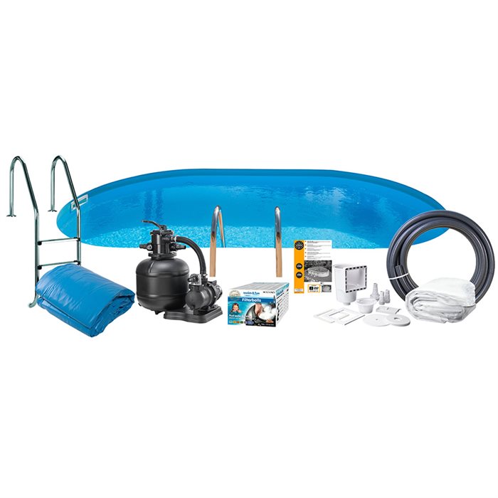 Pool Kit 150 Nedgravet 500 x 300 cm Swim & Fun